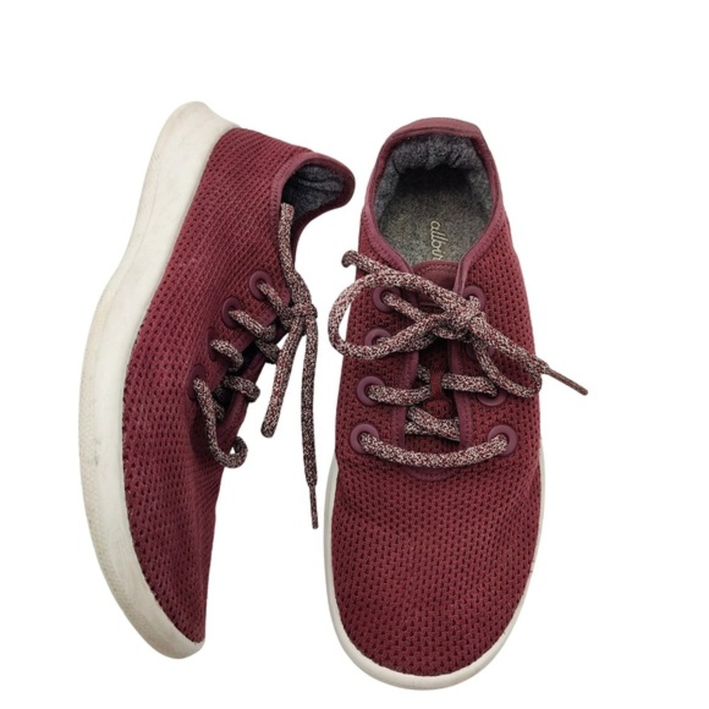 Allbirds Tree Runners Maroon Sneakers Womens‎ 9 Lightweight Sustainable Shoes